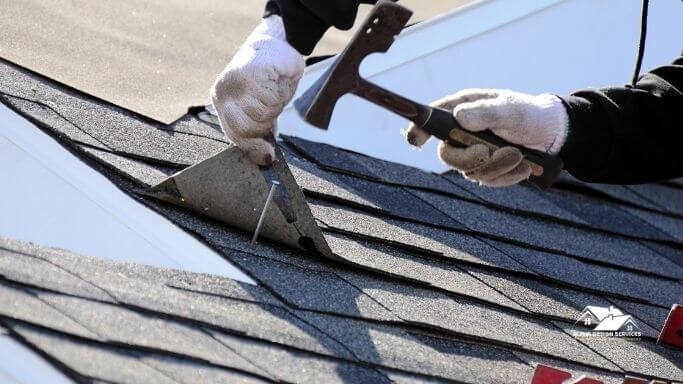 Misaligned Shingles-Signs of Bad Roofing Job